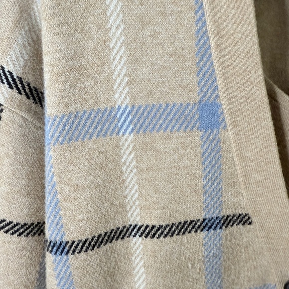 Rachel Zoe Beige Plaid Cardigan & Tank Top Set - Size M - Picture 2 of 11